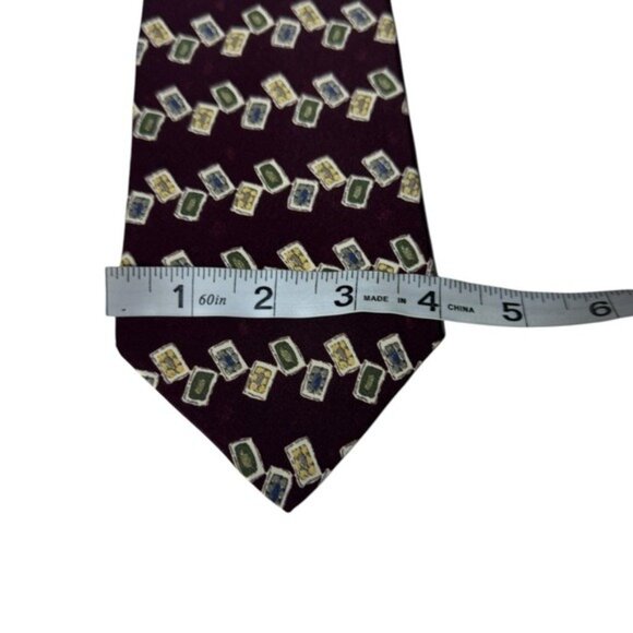 Vintage Ralph Lauren Chaps Silk Tie Quiet Luxury Old Money Striped Formal Career - Picture 7 of 9